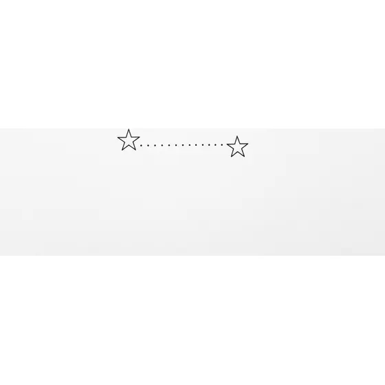 Matching Tattoos example — Two small stars with a connecting dotted line