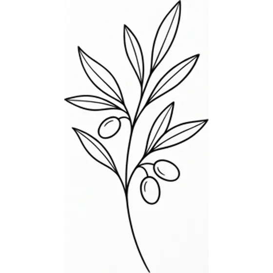 Small Tattoo Ideas example — A tiny sprig of olive branch